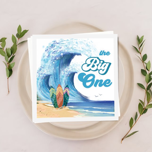 Surf Beach Birthday Party  Napkins (Creator Uploaded)