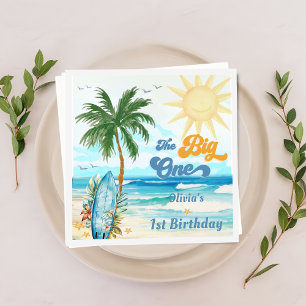 Surf Beach Birthday Party  Napkins