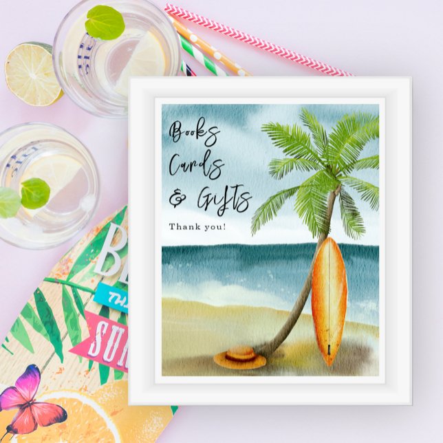 Surf beach - Books cards and gifts Poster (Creator Uploaded)