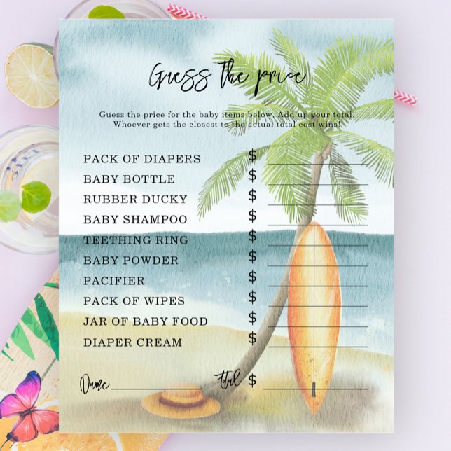 Surf beach - Party games | Price Guess Game (Creator Uploaded)