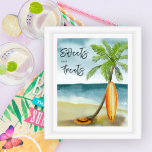 Surf beach - Sweets and treats Poster