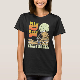 Surf Big Sur Vintage California Surfer Distressed T-Shirt
