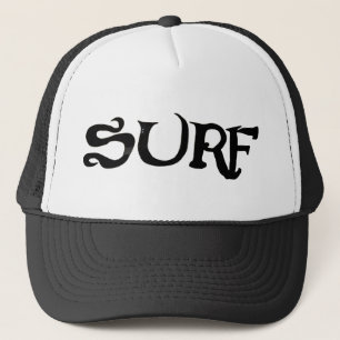 Surf black foam trucker hat