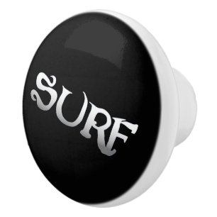 Surf black tilted ceramic knob