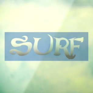 Surf blue advanced opaque window cling back stick