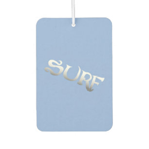 Surf blue tilted car air freshener