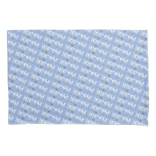 Surf blue tilted standard pillowcase