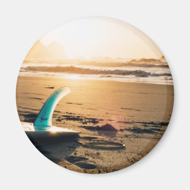 Surf board beach magnet (Front)