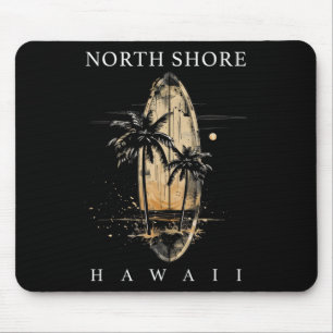 Surf Board North Shore Hawaii Oahu Haleiwa Surfer Mouse Pad