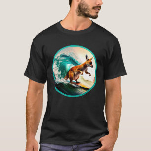Surf Boarding Kangaroo Australia Animal Surfers 1 T-Shirt