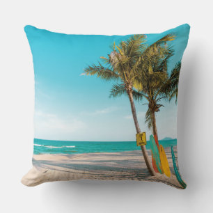Surf boards on beach cushion
