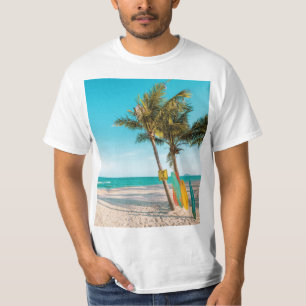 Surf boards on beach throw pillow T-Shirt