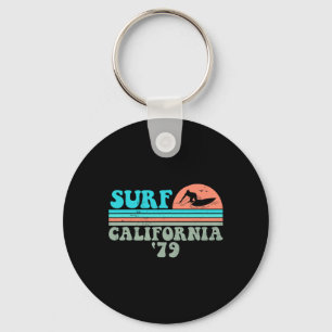 Surf California 79 Vintage Grunge Surfing Key Ring