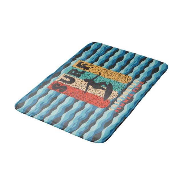 Surf California Bath Mat (Angled)