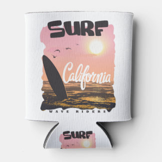 Surf California Beach Can Cooler