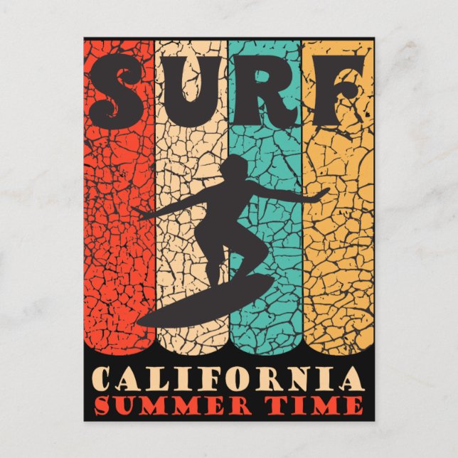 Surf California Postcard (Front)