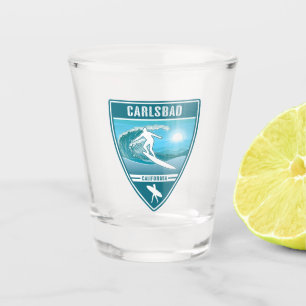 Surf Carlsbad California Shot Glass