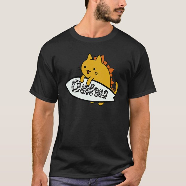 Surf catzilla surfer Oahu T-Shirt (Front)
