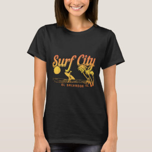 Surf City El Salvador Vintage Beach Souvenir Surfe T-Shirt