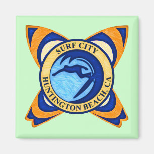 Surf City, Huntington Beach, CA Magnet