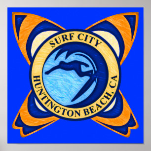 Surf City, Huntington Beach, CA Poster