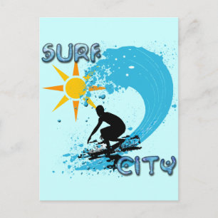 SURF CITY POSTCARD