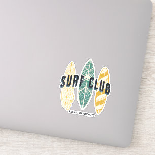 Surf Club Summer Beach Vacation Funny Vintage
