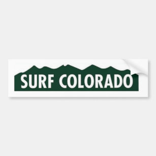'surf colorado' SURF COLORADO FUNNY COLORADO Bumper Sticker