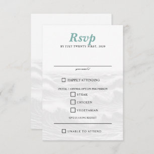 Surf Couple Food Choices RSVP Card