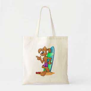Surf Dog Tote Bag
