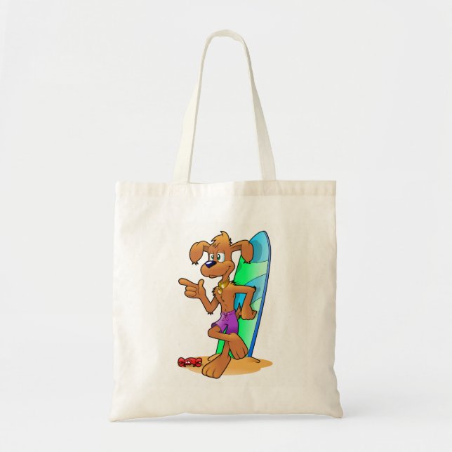 Surf Dog Tote Bag (Front)