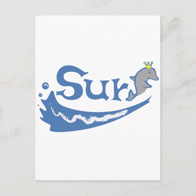 Surf Dolphin Postcard (Front)