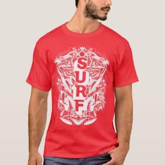 Surf Doodle Vintage White TShirt