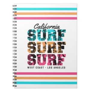 Surf Dreams: California Sunset Edition Notebook