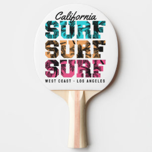 Surf Dreams: California Sunset Edition Ping Pong Paddle