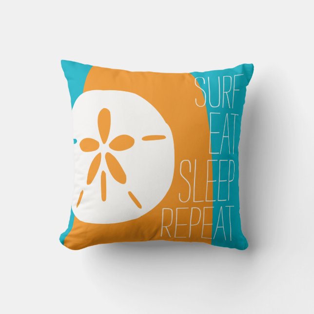 Surf Eat Sleep Repeat Cushion (Front)