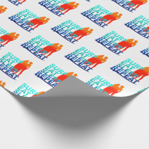Surf eat sleep repeat gift wrap for surfers