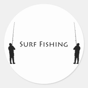 Surf Fishing - Fishermen Classic Round Sticker
