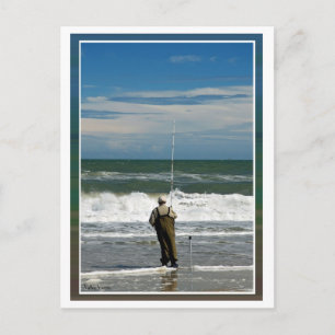 Surf Fishing Postcard