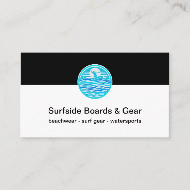 Surf Gear Theme Business Cards (Front)