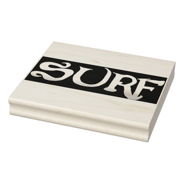 Surf gnarly rubber stamp no handle (Stamp)