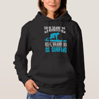 Surf Grandpa Go Surfing Grandfather Surfboarder Ol Hoodie