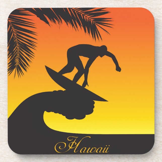 Surf:Hawaii Beverage Coaster (Front)