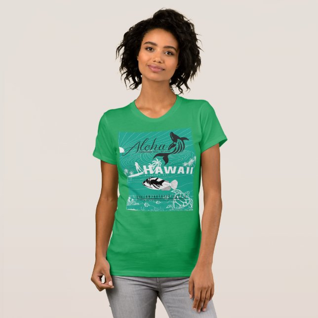 Surf Hawaii Islands T-Shirt (Front Full)