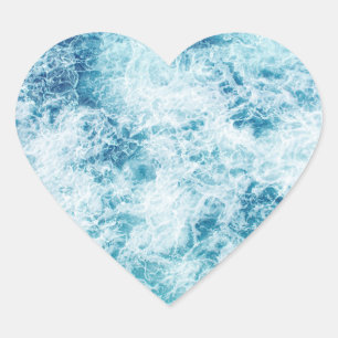 Surf Heart Sticker