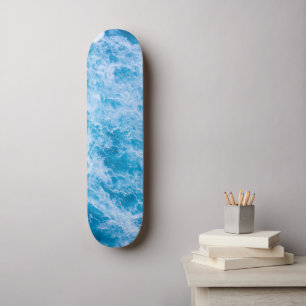 Surf-Inspired Ocean Waves Seascape Skateboard