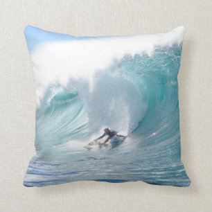 Surf Legend Rochelle Ballard Surfing Hawaiian Wave Cushion