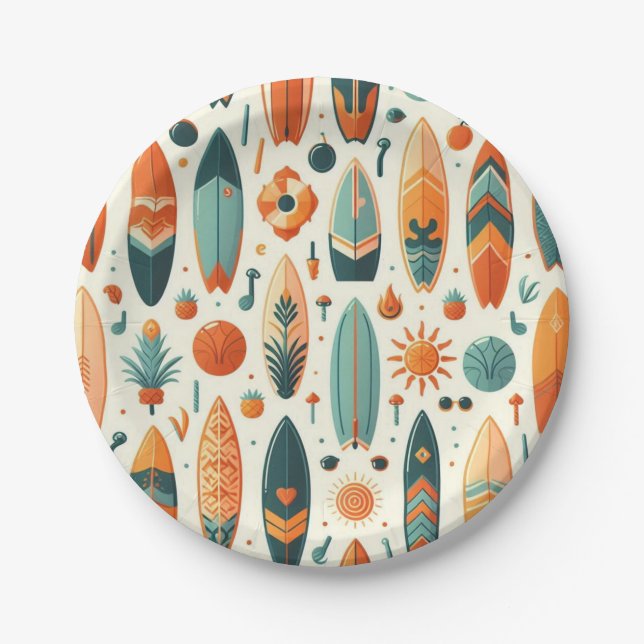 Surf Life Paper Plate (Front)