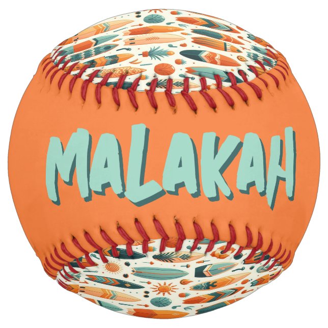 Surf Life (personalize) Softball (Back)