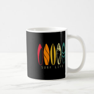 Surf Life Vintage Surfing Retro Surfboard Surfer Coffee Mug